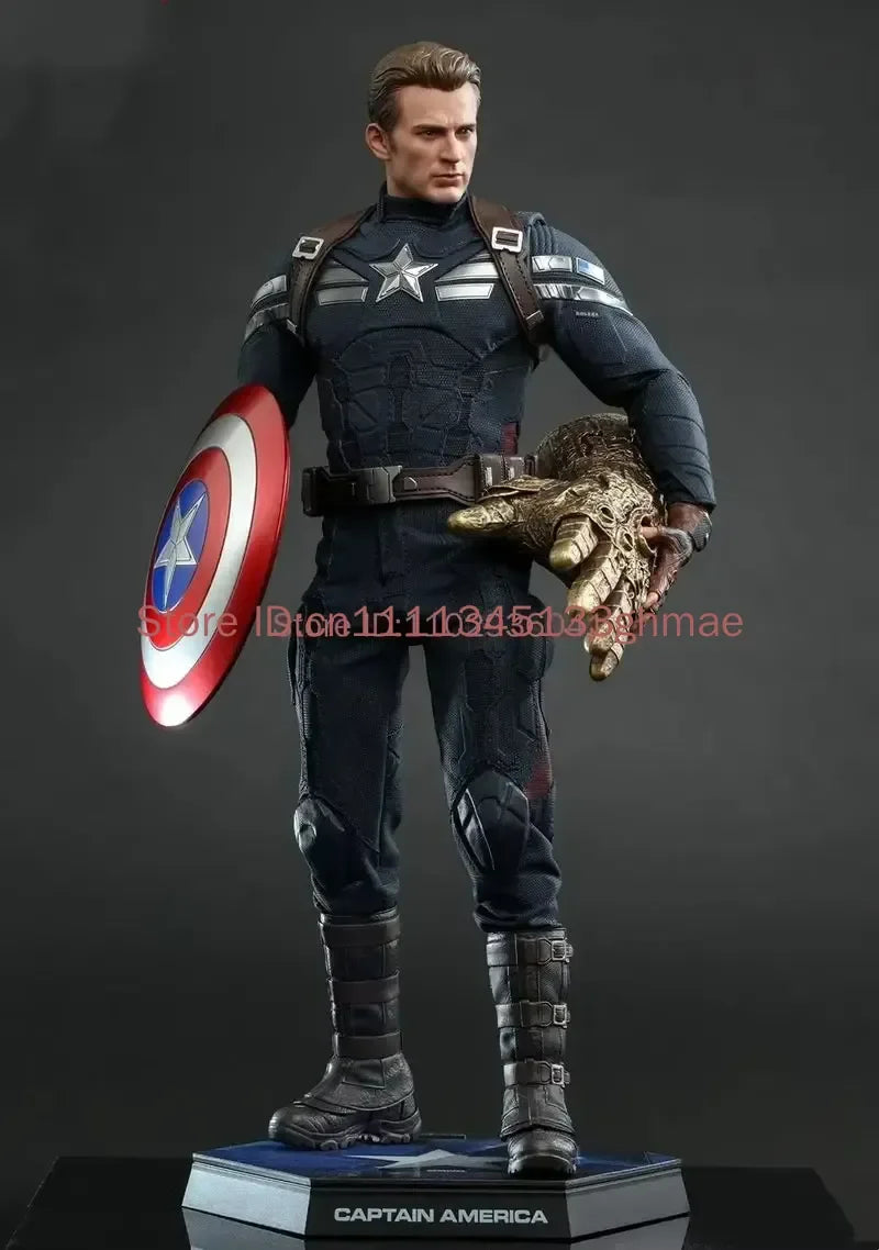 Marvel Avengers 4 Authentic Captain America Undercover Suit Action Figure Handmade Collection Toy Ht MMS607 Ornament