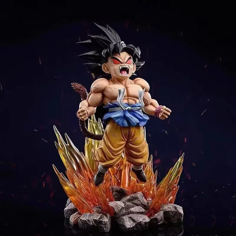 19CM Аниме Dragon Ball Son Goku Фигура Червени очи Модел Кукла Dragon Ball Играчка Екшън Фигурка PVC Седнало Положение Earth Dragon Ball