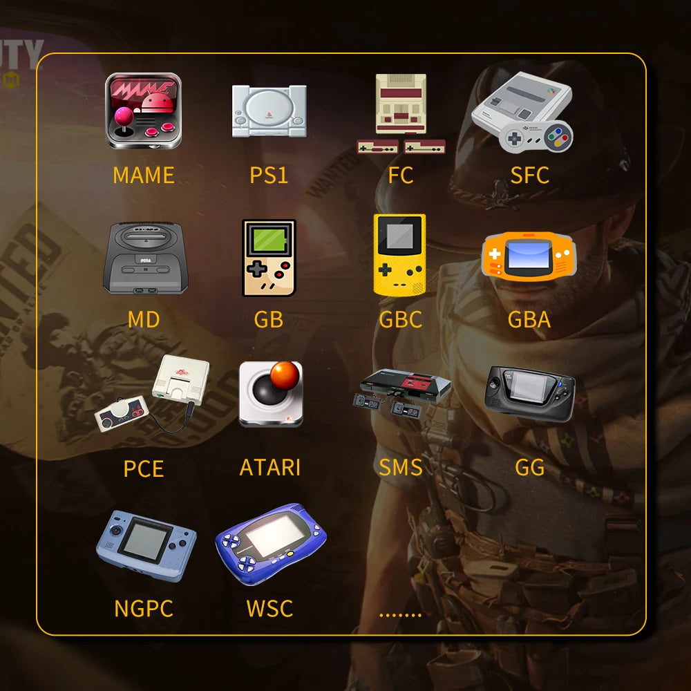 Tragbare Handheld-Spielekonsole SF3000, 4,5-Zoll-IPS-Bildschirm, Retro-Videospiel-Player, integrierte 20.000+ Spiele für PS1/GBA/SFC/MAME 