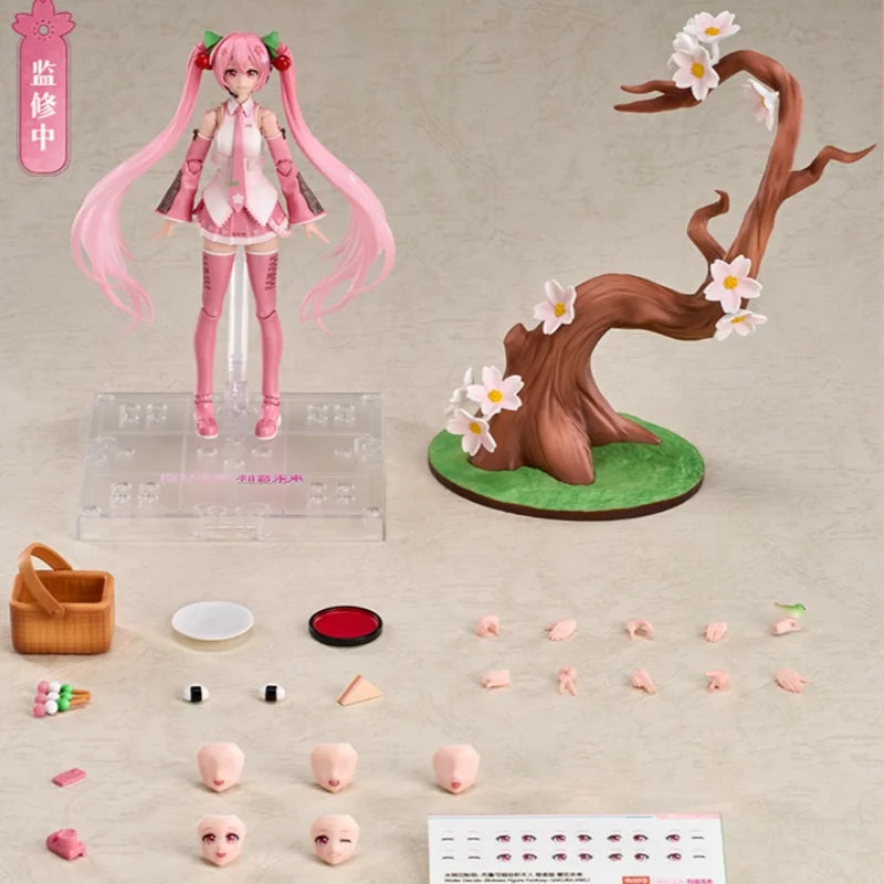 New Original Hatsune Miku Miracle Cherry Blossom Future Lothing Assembled Model Movable Doll Toys Action Figures ﻿