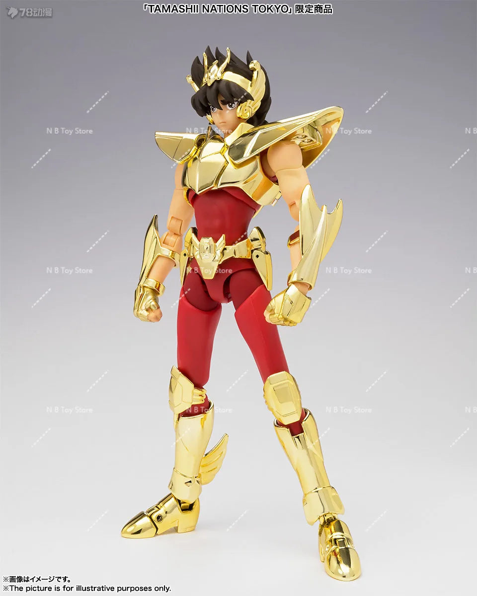 In original Stock Bandai Ex Saint Seiya Golden Pegasus seiya mythical fabric TNT Limited Edition Mobile Figure Birthday Model