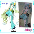 FuRyu Original Genuine Vocaloid Piapro Characters Hatsune Miku Exc∞d Creative Sweet Sweets Matcha Parfait 20cm Model Toy Figures