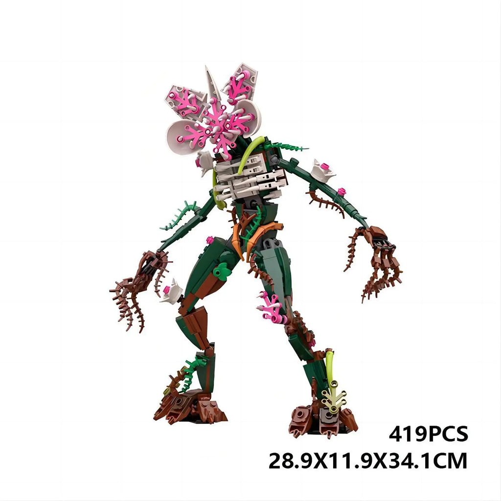 Horror Movie Stranger Chomper Figure Orchid Monsters Model Building Block Sets Toys Collector's Figure for Kids Halloween Gift