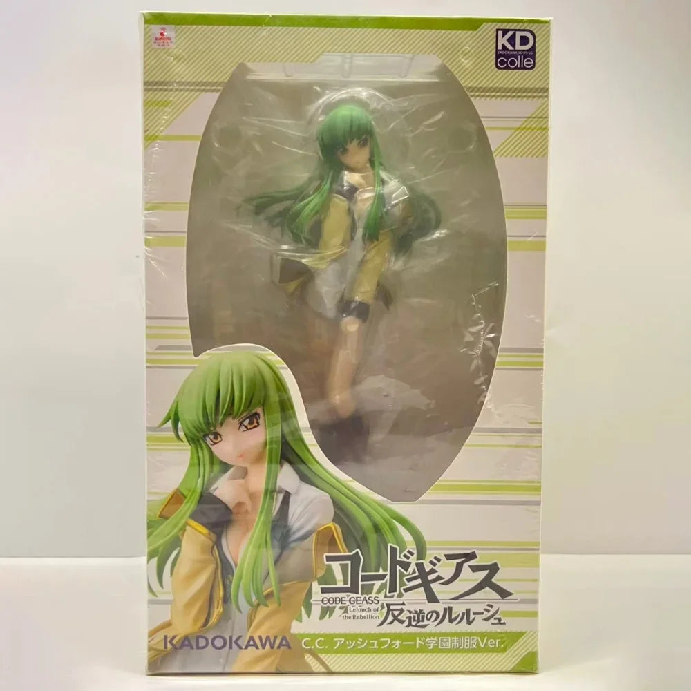 In Stock KDcolle Original Genuine Code Geass Hangyaku No Lelouch C.C. 1/7 Ashford Academy Uniform Ver 25cm Model Toy Figure Gift