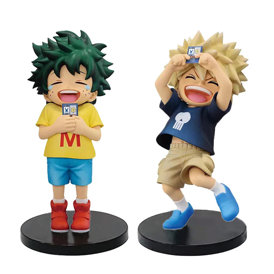 Anime Figure Bakugo Boku Midoriya Izuku Action Figure cute Q-version model Collection Anime Hero Katsuki Bakugo figura Gifts