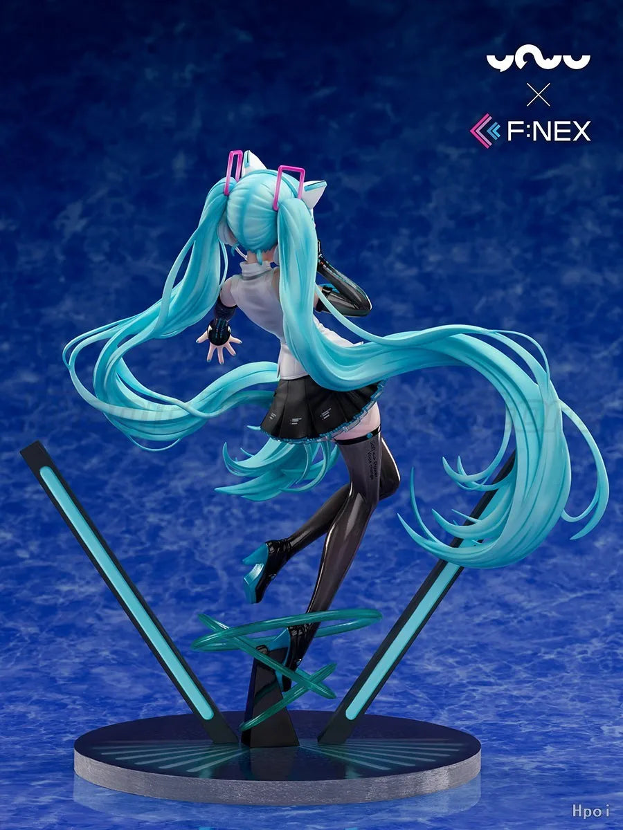 【MT】Original F:NEX VOCALOID Hatsune Miku Cat Ear Headphones 1/7 Scale Anime Figures