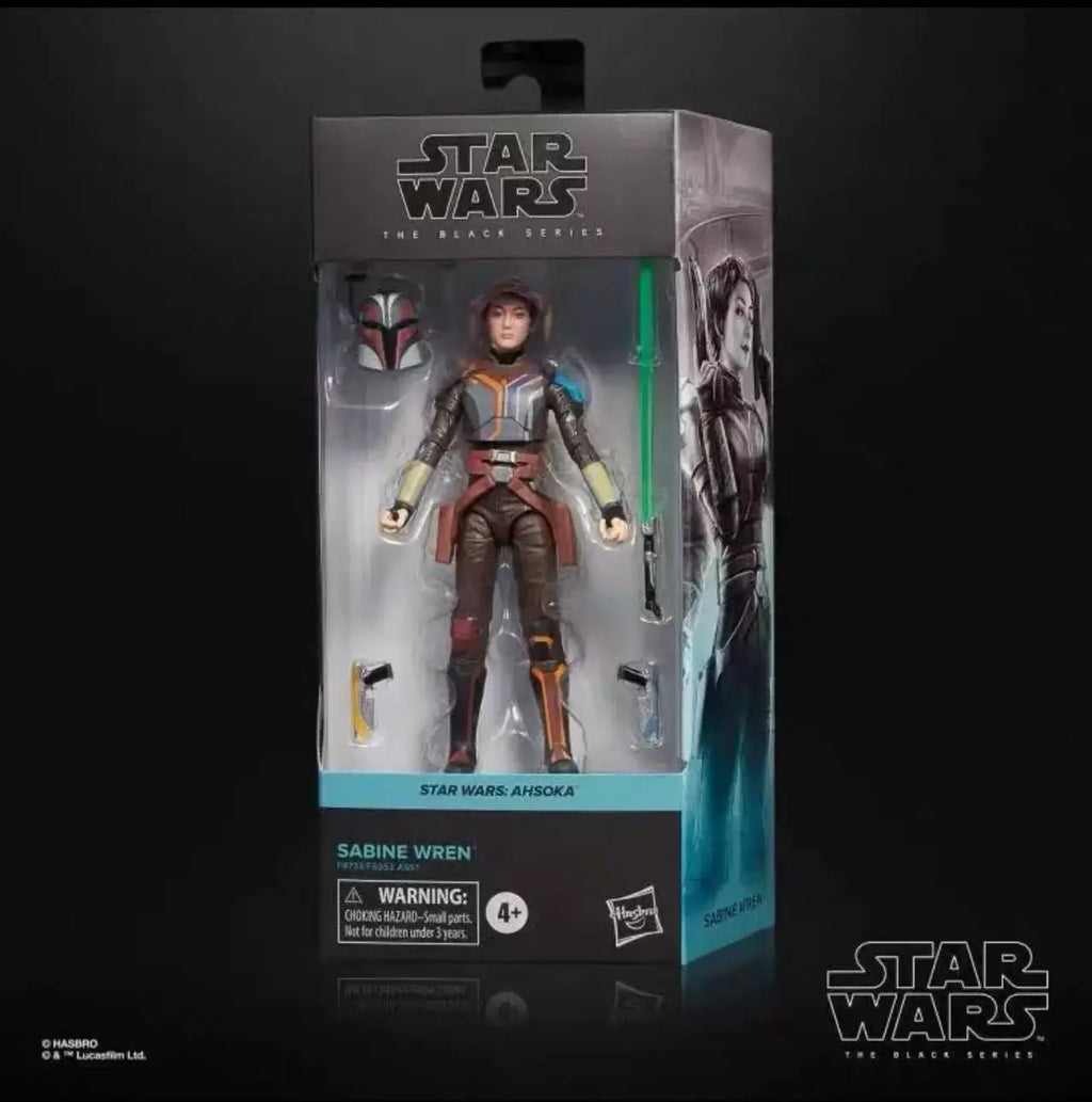 Hasbro Sabin Rennes Sabin Star Wars Ahsoka American TV Series Live Black Box 6 Inch