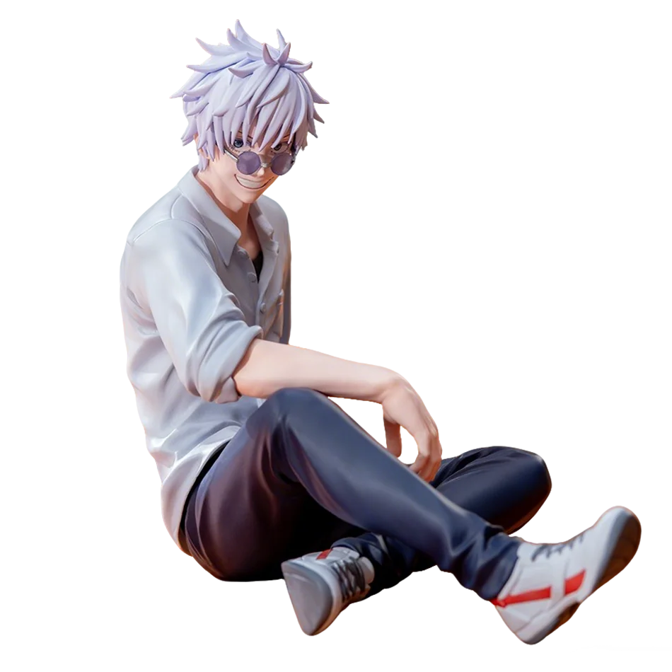 14cm New Gojo Satoru Anime Jujutsu Kaisen Action Figure Geto Suguru Seated Noodle Stopper Model Toys Japanese Dolls Hobbies Gift