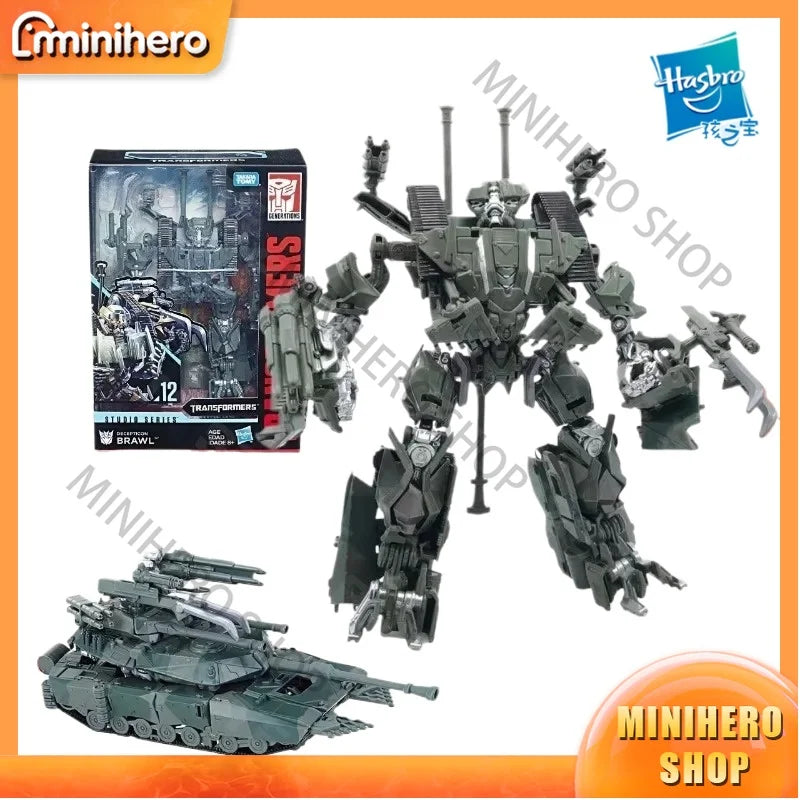 In Stock Original Hasbro Transformers Studio Series SS12 Brawl Voyager Class Articulated Action Figure Collectible Model
