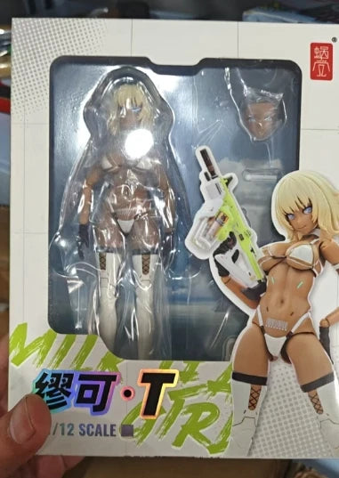Original Anime Figure 1/12MILK TEA GIRL Mobile Suit Girl Action Figure Toys for Kids Gift Collectible Model Ornaments