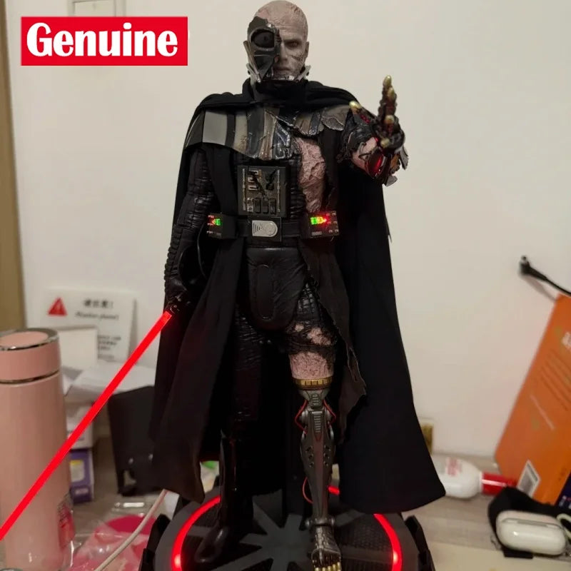 Genuine Hot Toys 1/6 Dx44 Dx45 Star Wars Darth Vader Battle Damage Edition Doll Decoration Surprise Birthday Gift