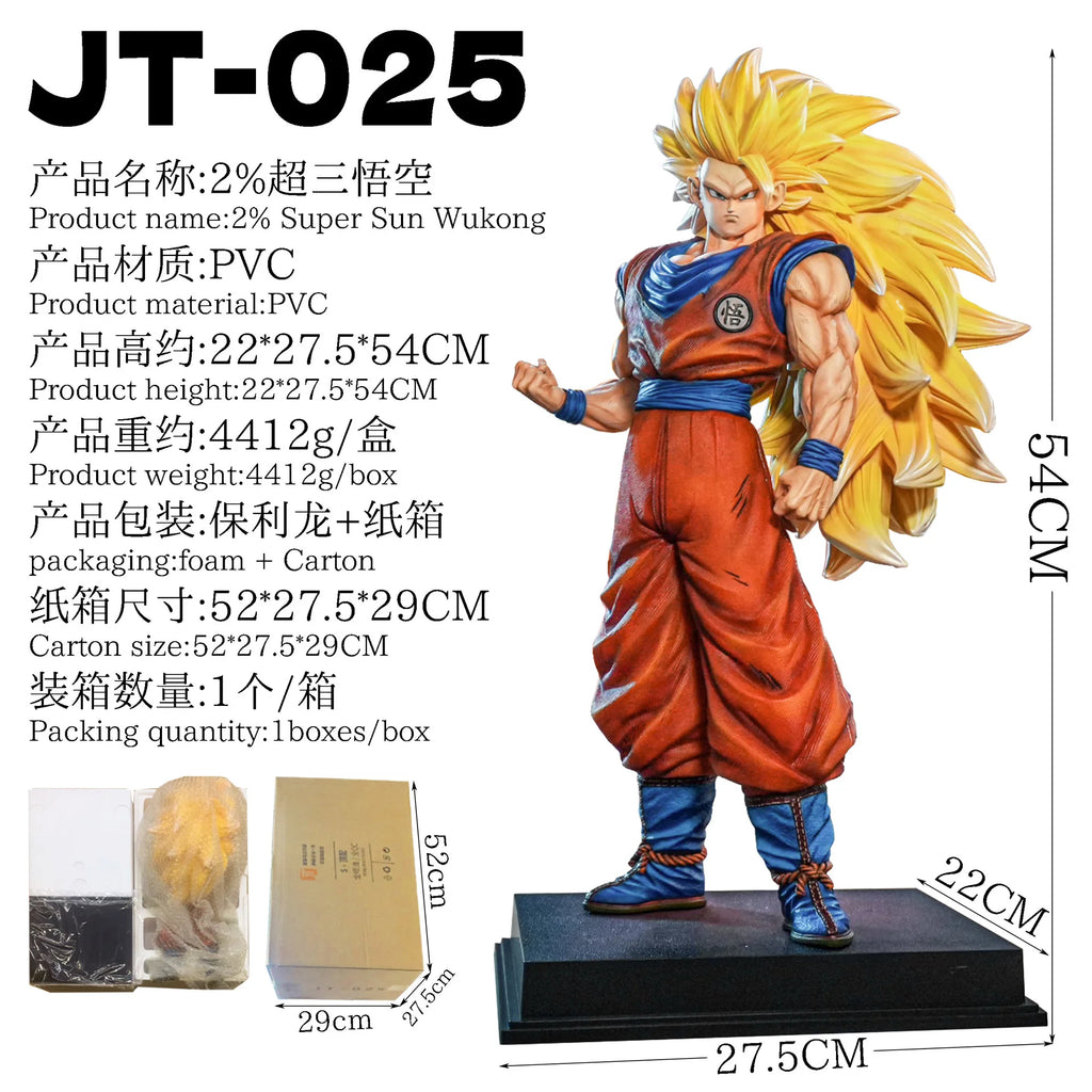 JT Statue Anime Dragon Ball Series Super Saiyan Goku Klin Trunks Figures Pvc Statue Collection Model Room Decoration Gift Toy