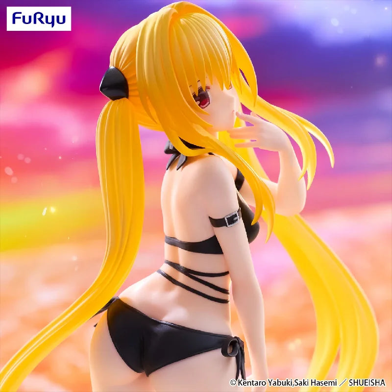 [Original Genuine] In Stock Furyu The Animation To Love-Ru Darkness Trio-Try-It Figure Golden Darkness PVC Figure Model Toys