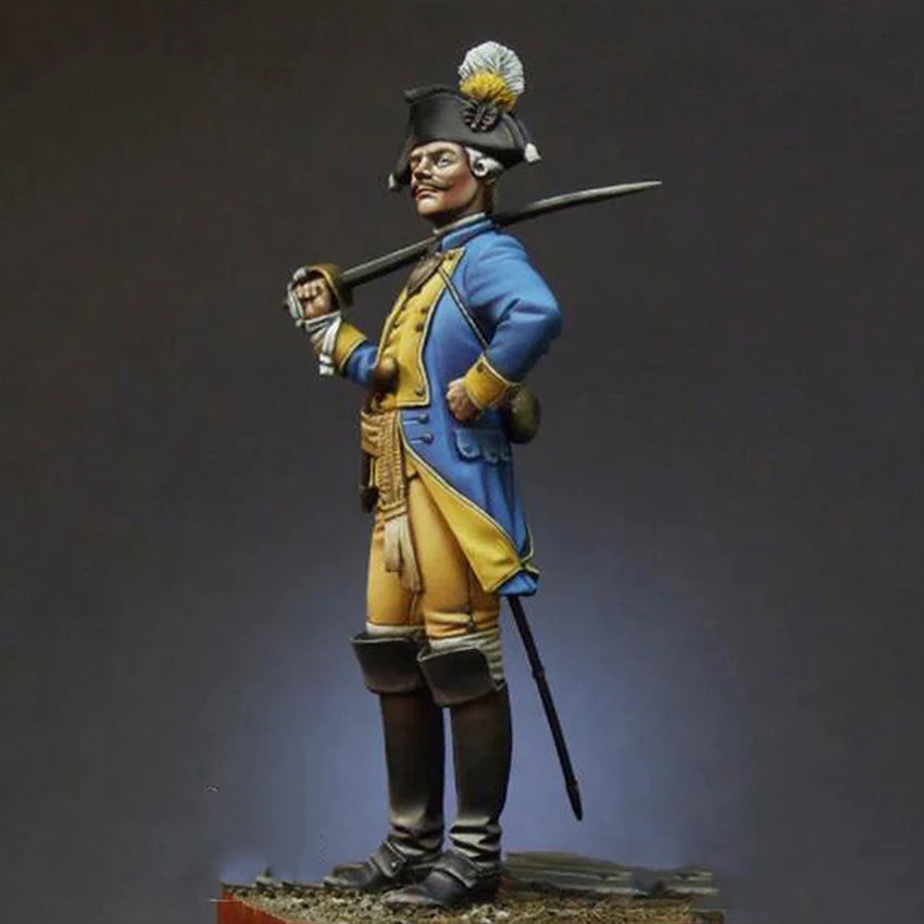 Resin soldier  1/24 75mm    ANCIENT SOLDIER fantasy MAN stand  Model Unassambled Unpainted  Figure Building Kit