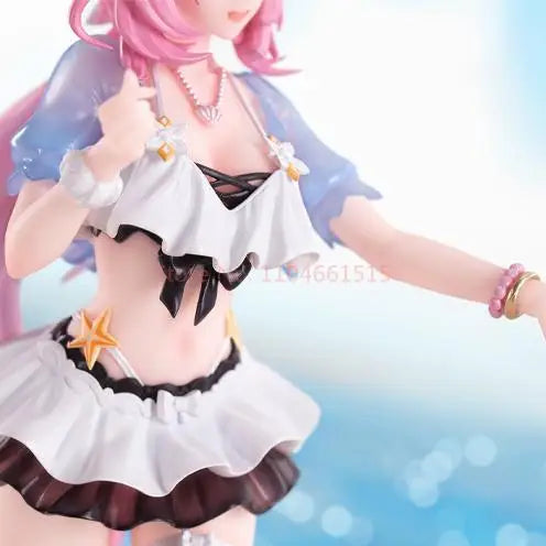 Genuine Game Honkai Impact 3 Elysia Figure 1/8 Anime Ornament Summer Rhapsody Action Figurine Custom Cute Model Doll Xmas Gift