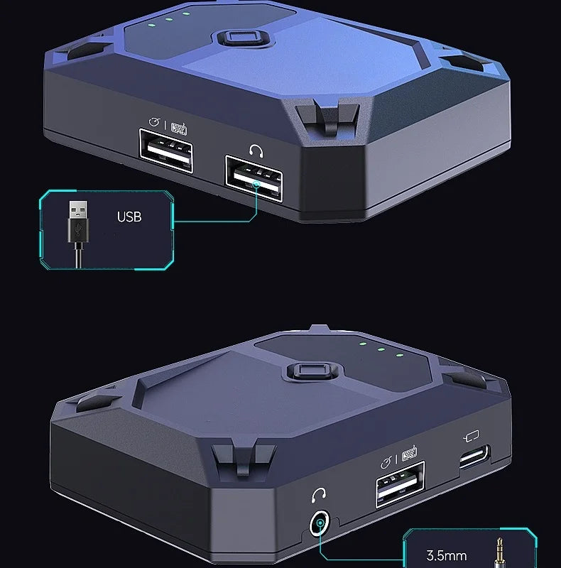 Cdragon RAWM GT5 Anying Gamepad Mobile Bluetooth Android Controller Mobile USB Game Keyboard Gaming  Mouse Converter Accessories