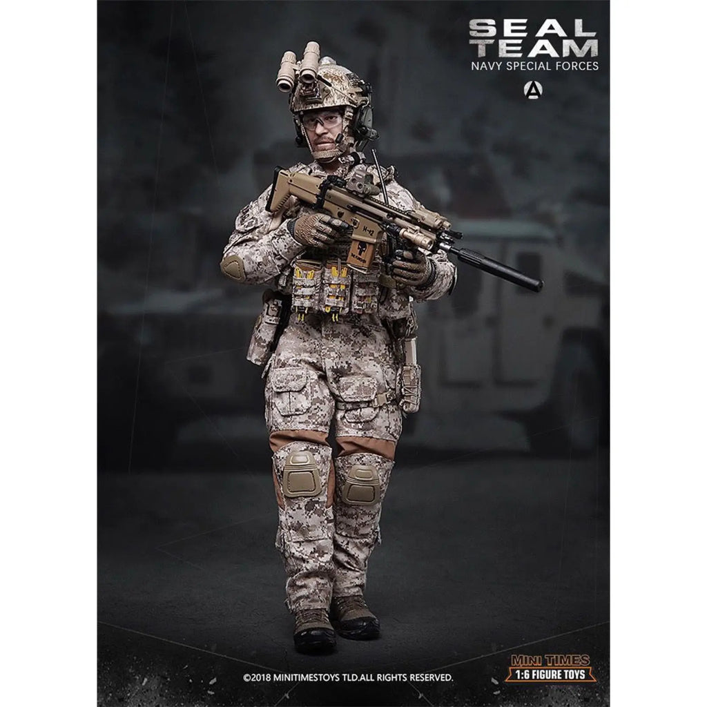 M013 Mini Times Toys 1/6 Soldier SEAL Team Navy Special Forces With Dog 12'' Action Figure Model Toy In Stock