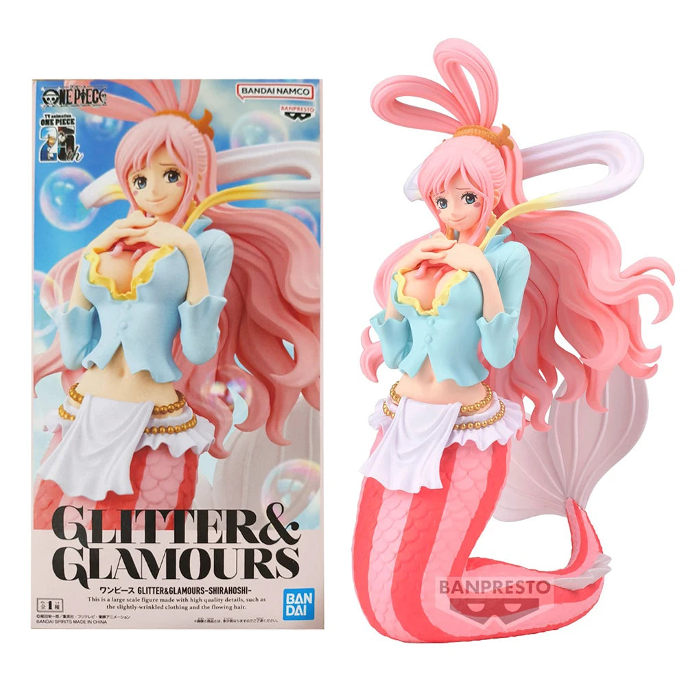 16CM Anime One Piece GLITTER&GLAMOURS Shirahoshi Figure Mermaid Princess Scene Model Toy Doll Aciton Figure Desktop