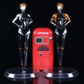 Atomic Heart Figure 20cm Atomictwinnies Game Anime Action Figure Desktop Ornament Doll Toy Collection Artwork Model Toy for Gift