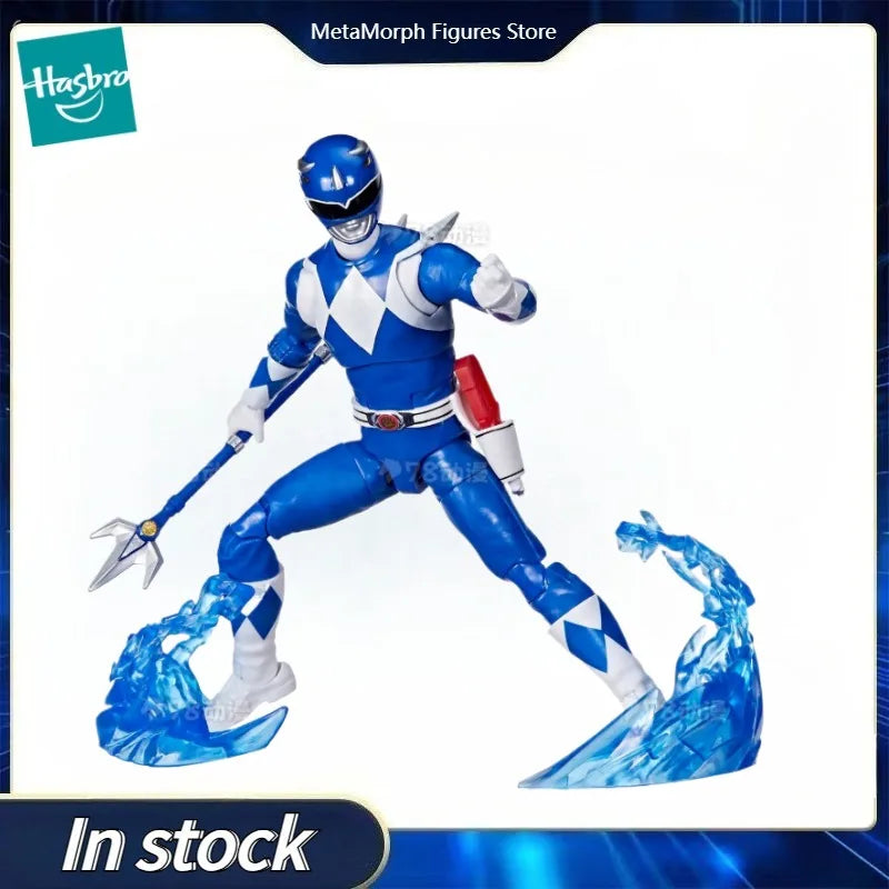 Original Hasbro Power Rangers Lightning Collection MIGHTY MORPHIN BLUE RANGER Figure Anime Figure Toy Collection Model