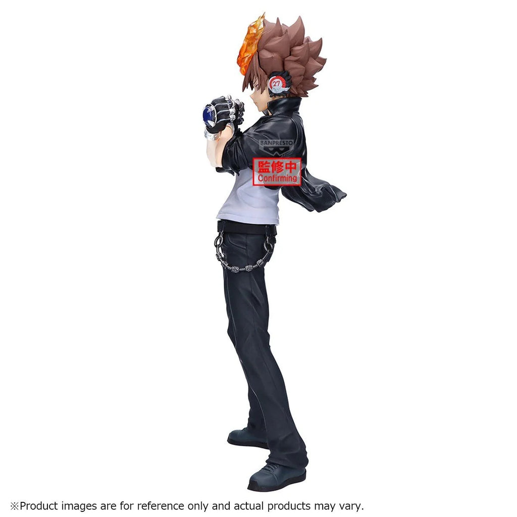 Original Banpresto Katekyou Hitman REBORN Anime Sawada Tsunayoshi Action Figurine Toys PVC Model Collection Decoration