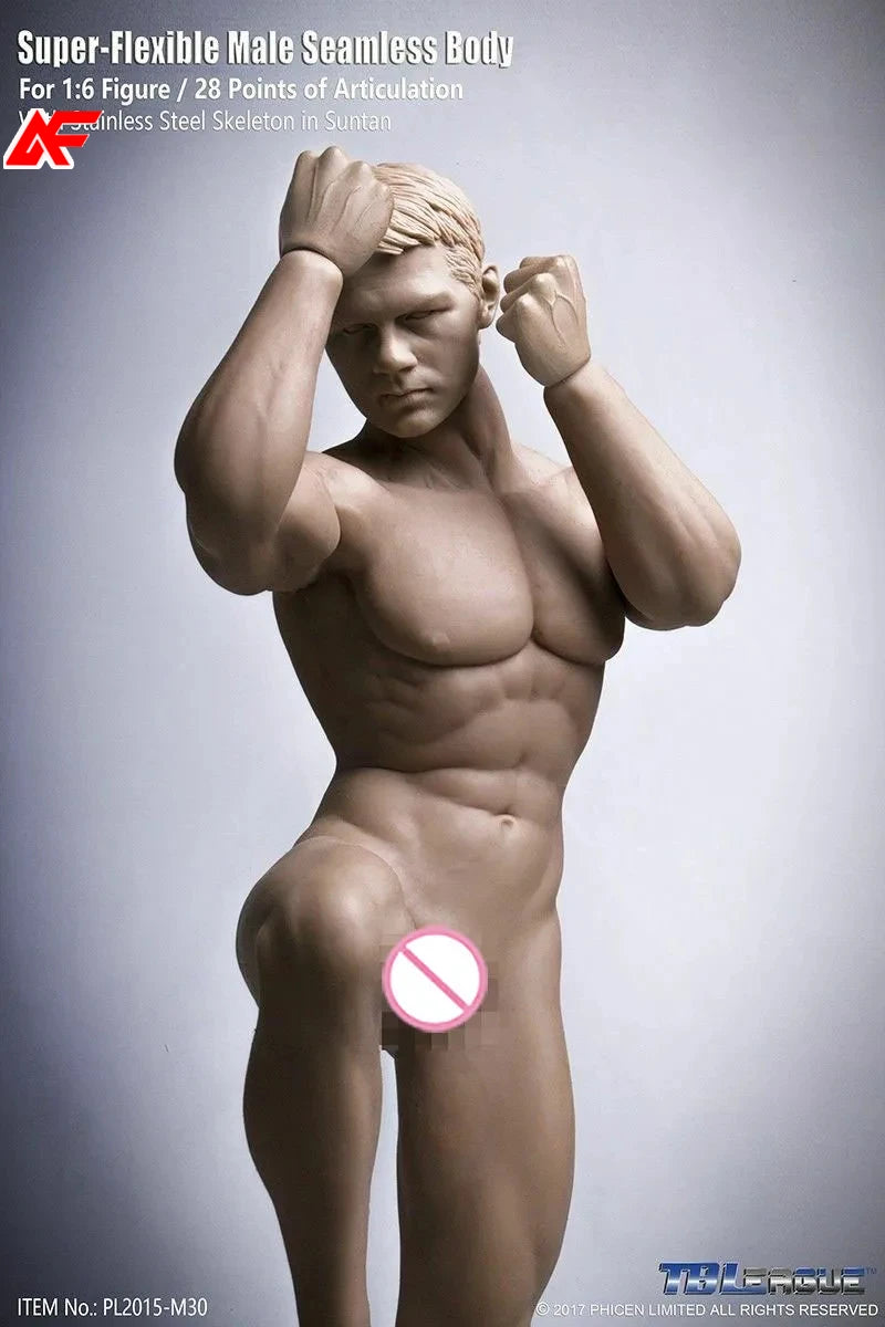 TBLeague PH 1/6 Action Figure Body M30/31/32/33/34/35/36 Stainless Skeleton Super Flexible Seamless Male Suntan figure body