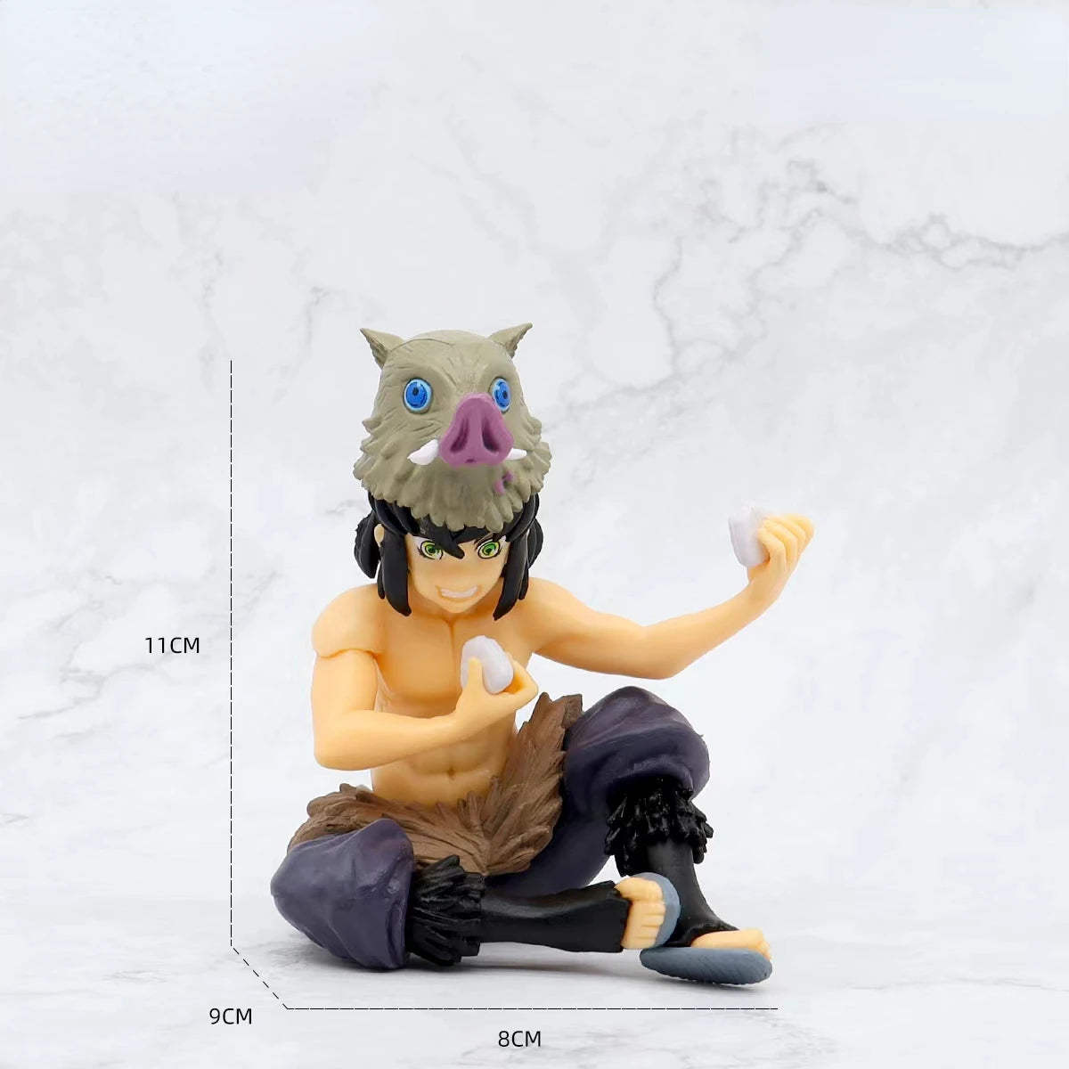 10-15cm Anime Demon Slayer Figur Kamado Tanjirou Nezuko Sitzhaltung Actionfigur PVC Modell Puppensammlung Spielzeug Geschenk Kinder