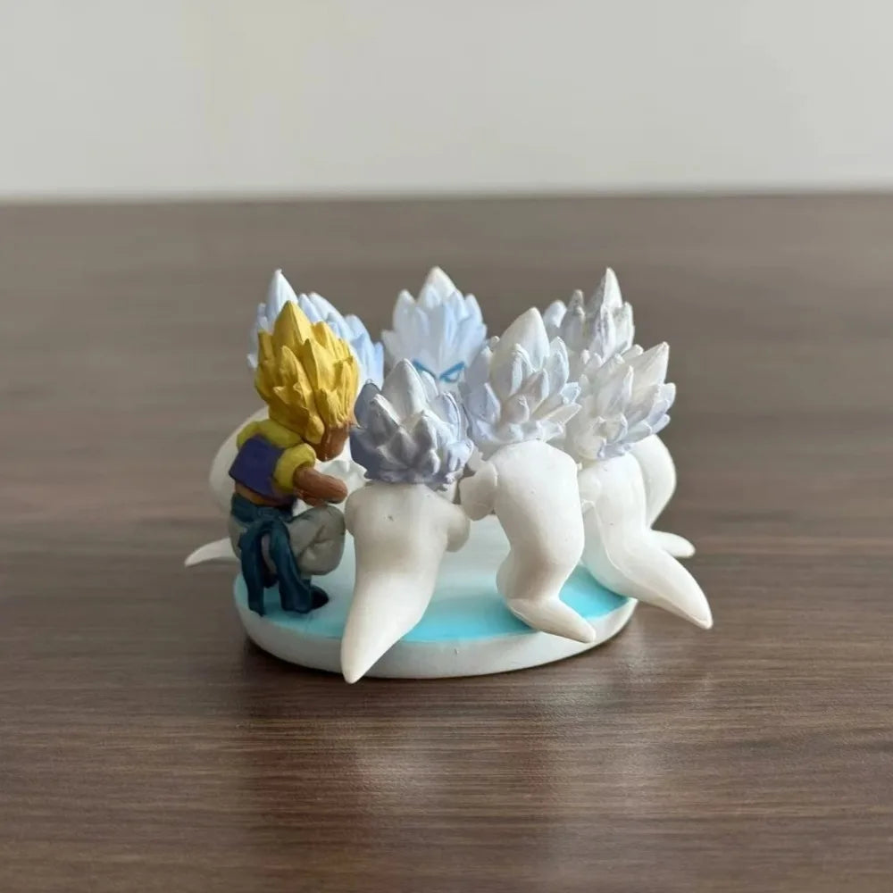 4,5 cm/1,77 Zoll Anime Dragon Ball Figur Ghost Gotenks Actionfiguren PVC Statue Desktop Ornamen Sammlung Modell Spielzeug Geschenke