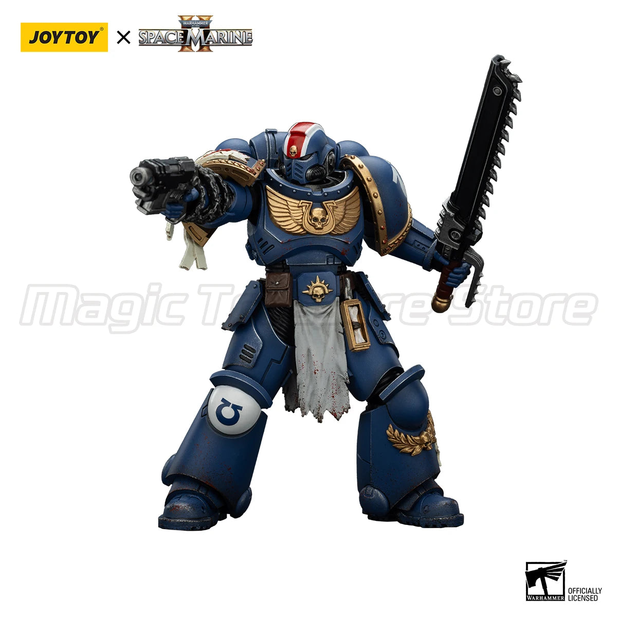 【MT】JOYTOY 1/18 Action Figure Warhammer 40K Ultramarines Lieutenant Titus-Collectors Edition Anime Model Toys Gift