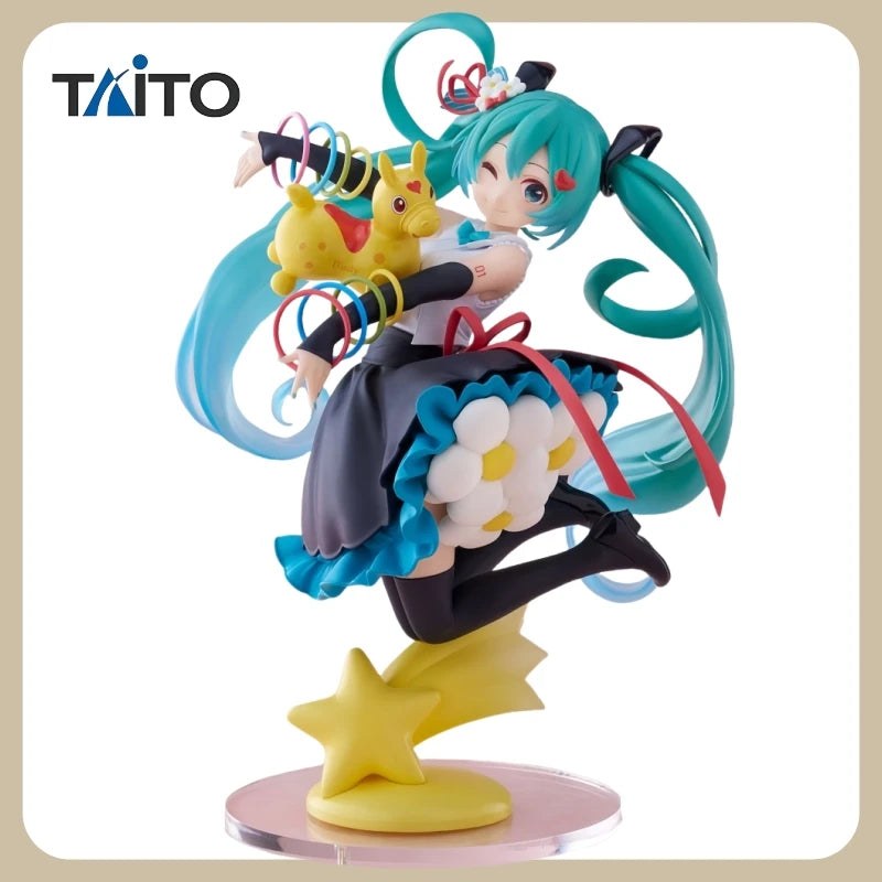 100% Official Genuine TAITO AMP+Hatsune Miku✕Rody 39 Anniversary Ver. Action Figures Anime Statue Model Girls Toys Collections