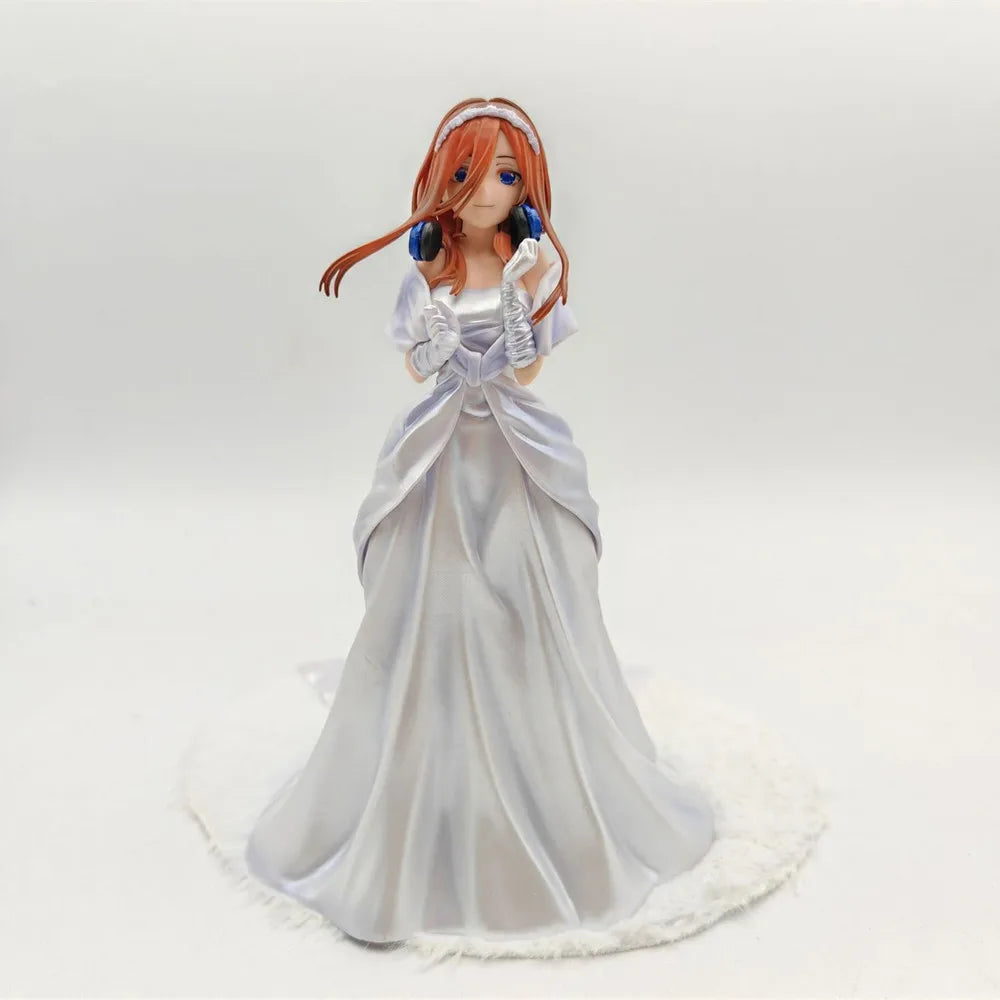 The Quintessential Quintuplets Nakano Miku wedding dress Stand Ver. Anime Action Figure Toys 24CM