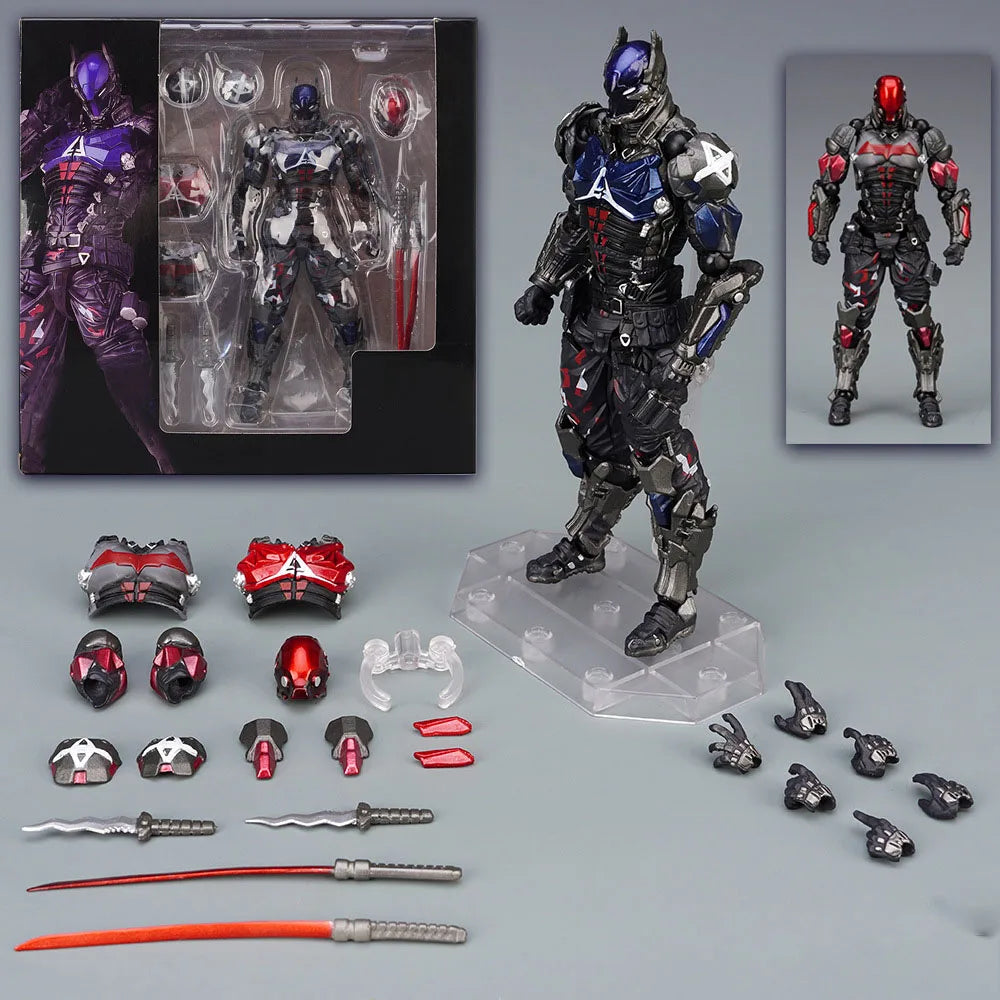 17cm Yamaguchi 024 Action Figure Batman Arkham Knight Movable Batman Joint Model PVC Toys Gifts Gift Set 2023