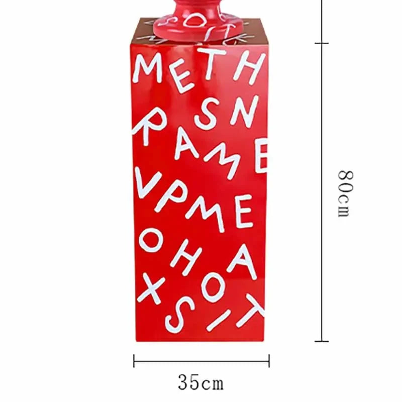 75CM David Bust Head Portraits Figurines Sculpture Michelangelo Resin Apollo Statue Nordic Decor Large Size Graffiti Art Crafts