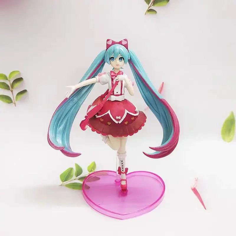 Нова аниме Мику Сладка Каваи Виртуална певица Манга Статуя PVC екшън фигурка 15~25см