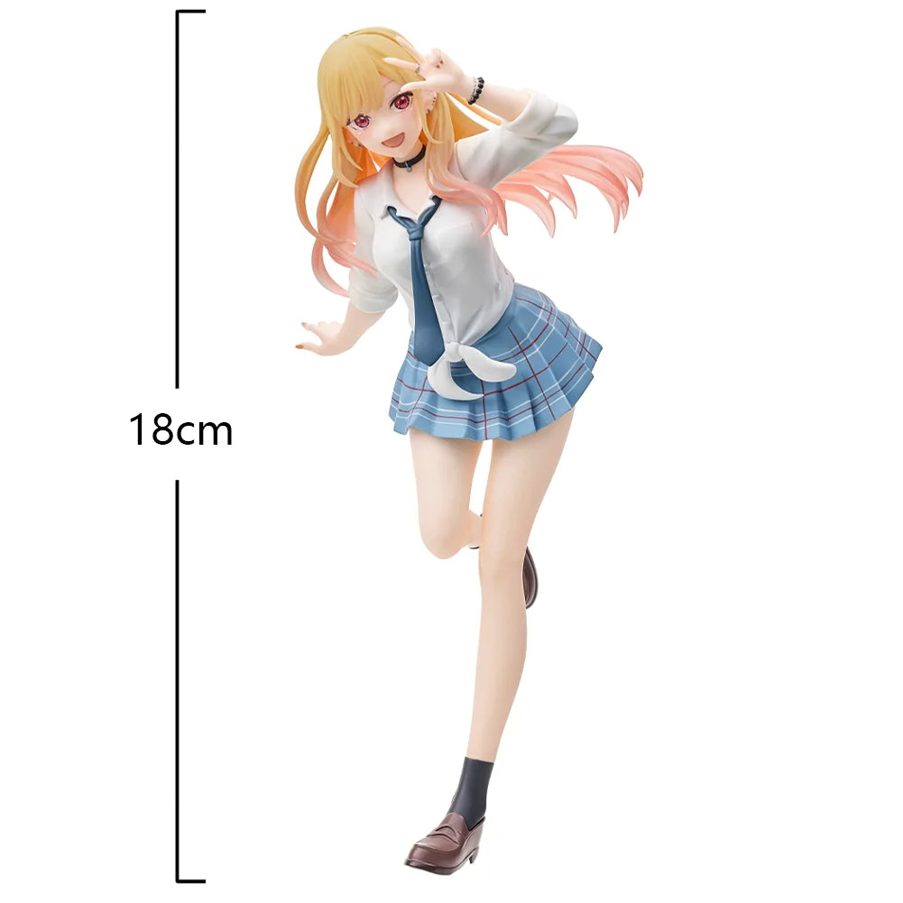 Anime Kitagawa Marin Figur Kitagawa Marin Actionfigur JK Schuluniform Mädchen Figur Statue Sammlung Modell Spielzeugpuppe Geschenke