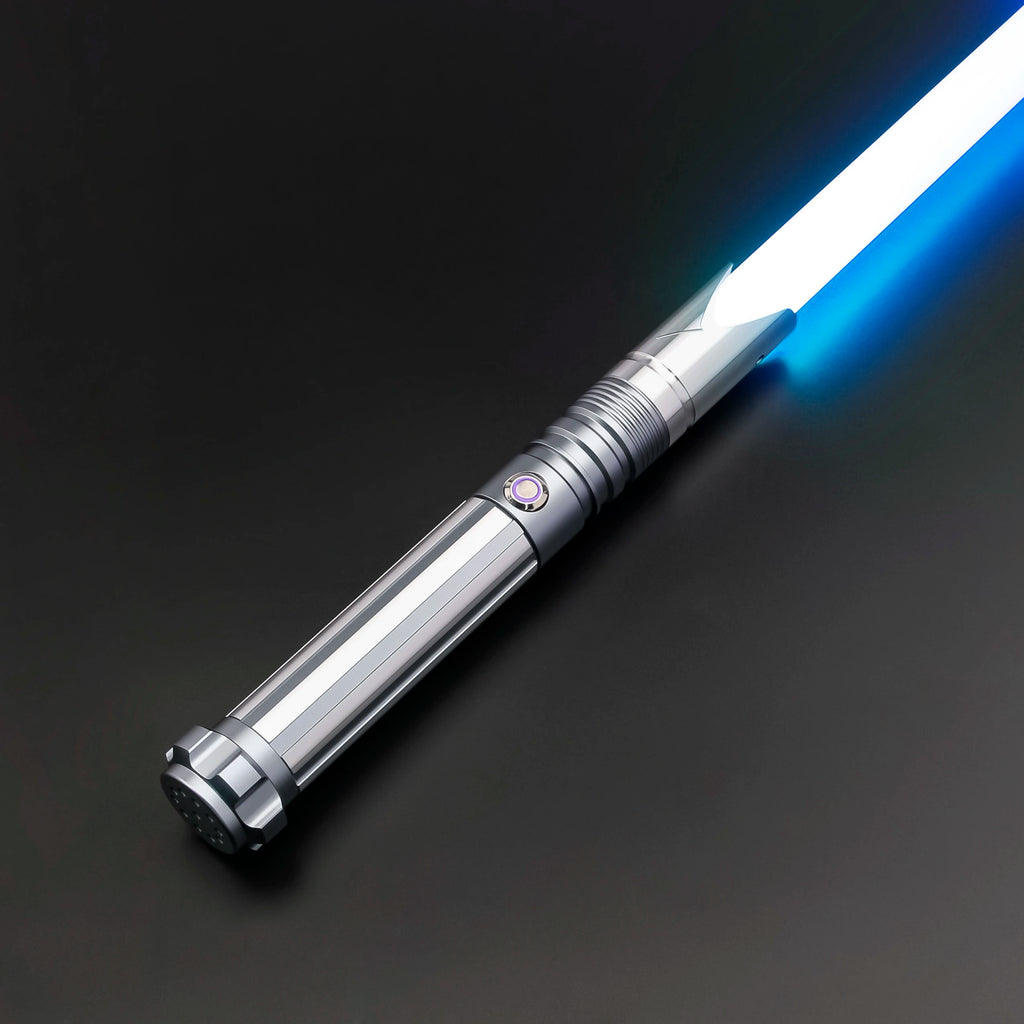 TXQSABER Heavy Dueling RGB / Neo Pixel Smooth Lightsaber Colors Changing Metal Hilt Lock up Blaster Laser Jedi Sword Kids Toys