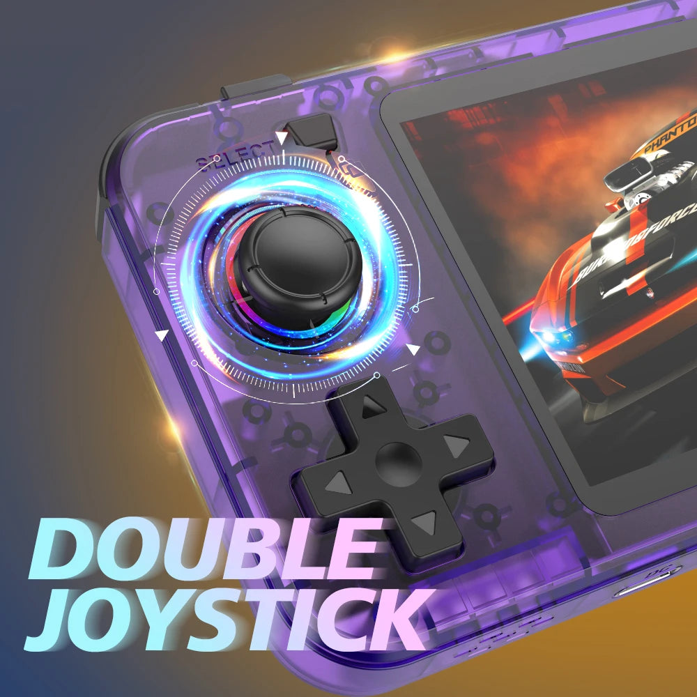 New R36H Game Console R36S Horizontal Retro Handheld Consolas Open Source Portable Pocket Video Player 64GB 3.5 Inch Boys Gifts