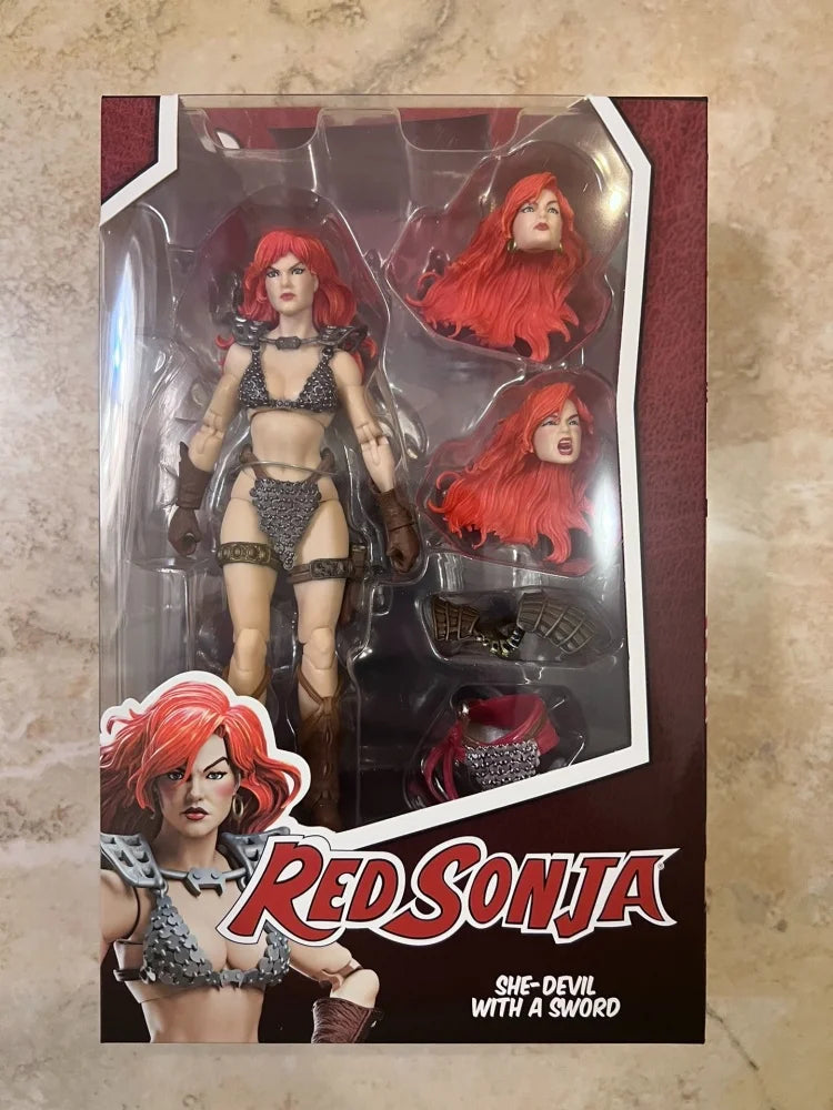 original BFS Boss Fight Studio 1/12 Action Figure Red Sonja 50th Anniversary EPIC H.A.C.K.S. figure toy