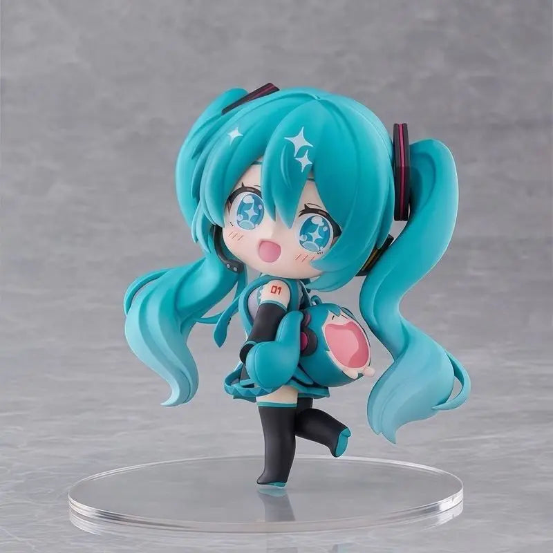 High quality reproduction Hatsune Miku handmade Q version cute decorations soft smile pain package desktop chassis decorations