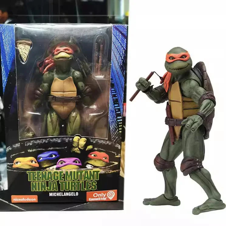 Ninja Turtle Anime-Actionfigur Neca 1990 Filmversion Limitierte Auflage, PVC-Zustand, zum Jubiläum präsentiert