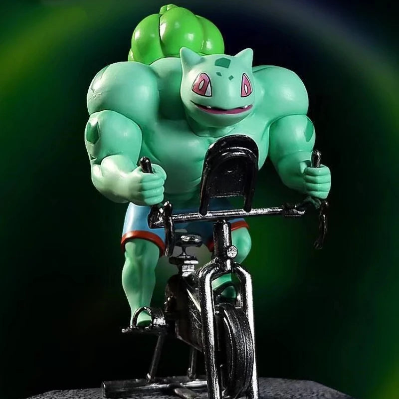 Pokemon Spielzeug GYM Figuren Cartoon Fitness Muskelmann Actionfigur Charmander Bulbasuar Squirtle Gengar Fit Modell Anime Spielzeug