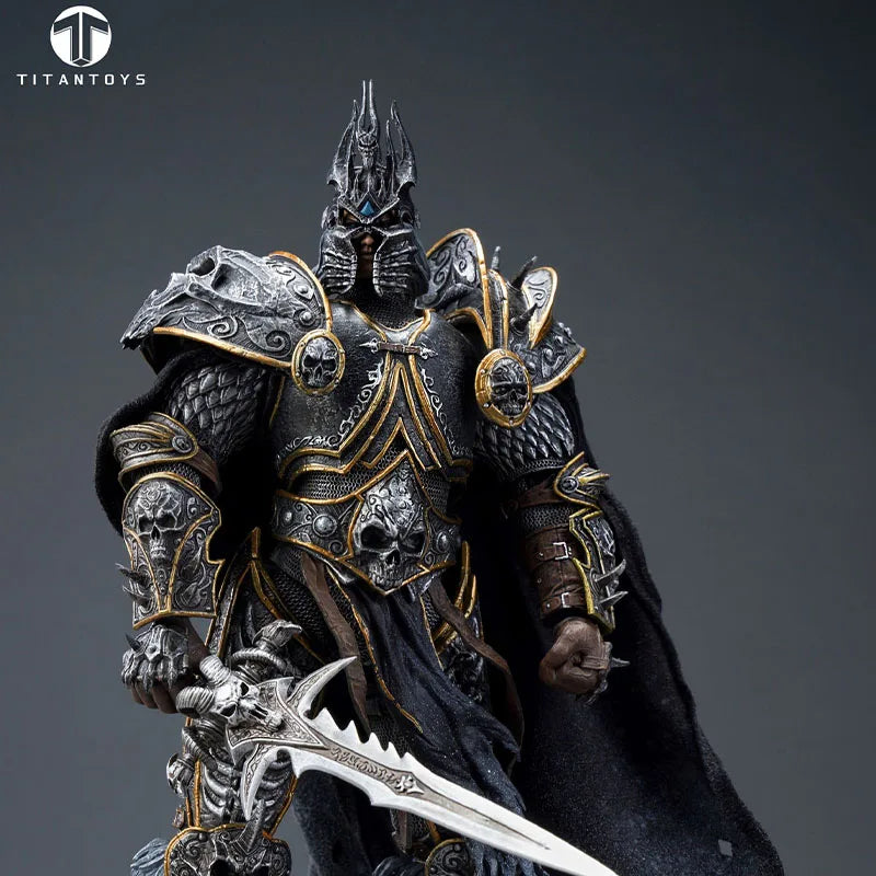 In Stock Original Titan Toys T001 Frost Knight Lich King 1/12 Action Figure Soldier Anime Model Statue Collection Toys Gifts