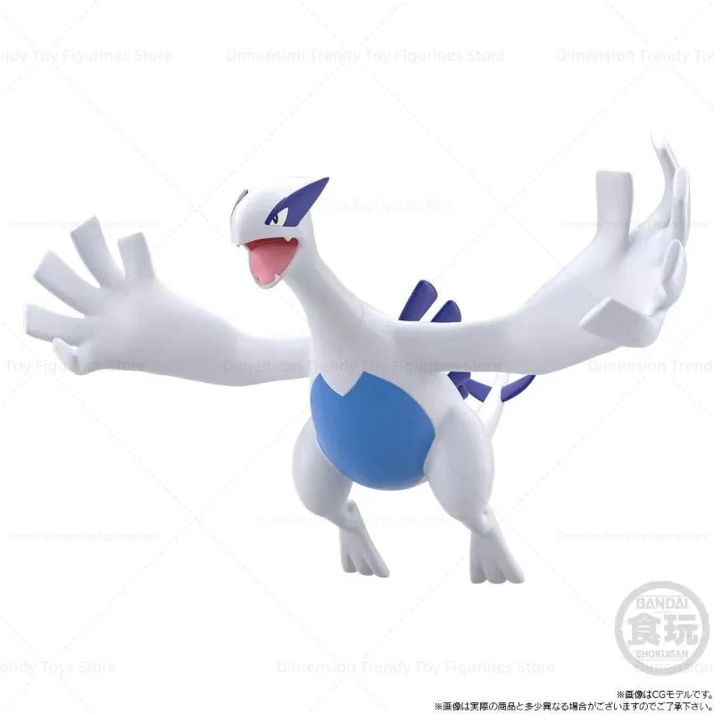 Bandai In Stock Original Jouto Region Anime Pokemon Scale World Lugia Action Figures Model Toys Gifts Collectible Ornament DT