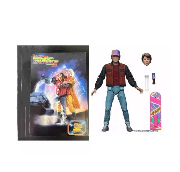 Genuine Neca Action Figure Time Travel Back To The Future Dr. Emmett Brown Figures Deluxe Edition Model Doll Christmas Gifts
