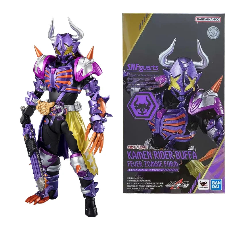 Bandai Genuine S.H.Figuarts KAMEN RIDER GEATS Anime Figure Kamen Rider Buffa Action Toys Kids Christmas Gift Collectible Model