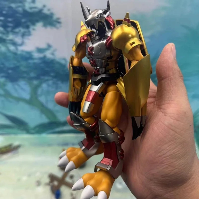 Hot Genuine Bandai Figure Rise Frs Digimon Adventure War Greymon Metal Garurumon Plastic Assembling Models Action Figurine Toys