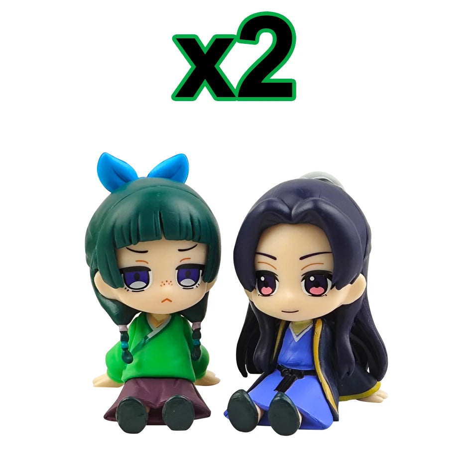 Q Version The Apothecary Diaries Maomao Jinshi Mini Figure Anime Periphery Kawaii Sitting Toys Desktop Car Ornaments Model Gifts