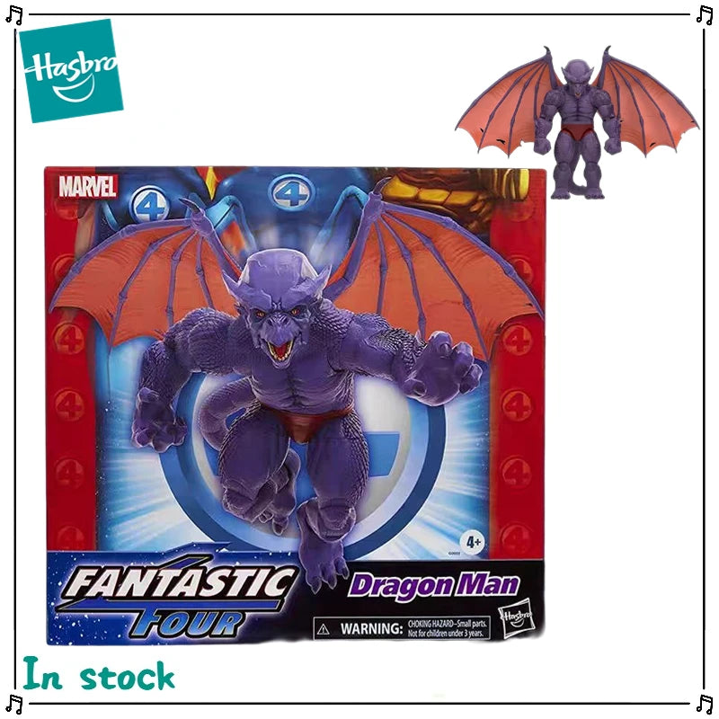 Original Hasbro MARVEL LEGENDS Fantastic Four Dragon Man Anime Figure Model Gift Toy Collection