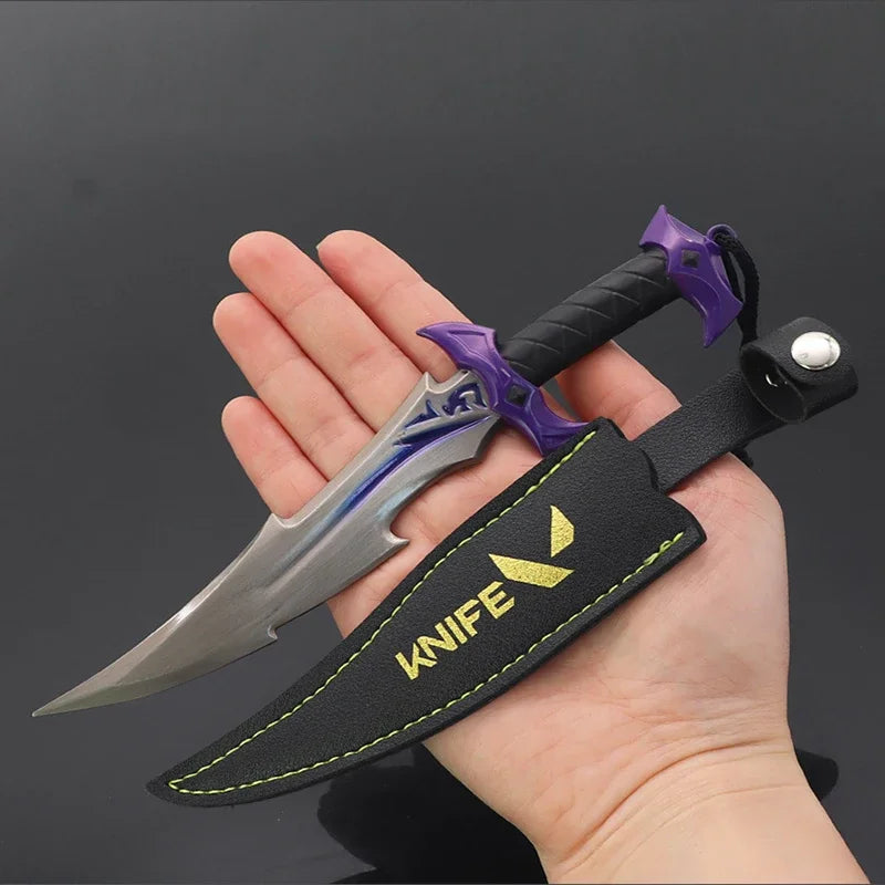 Valorant Weapon Model Melee Reaver Knife Metal Reaver Collection Craft Ornament 18cm Peripheral Samurai Katana Model Gift Kid