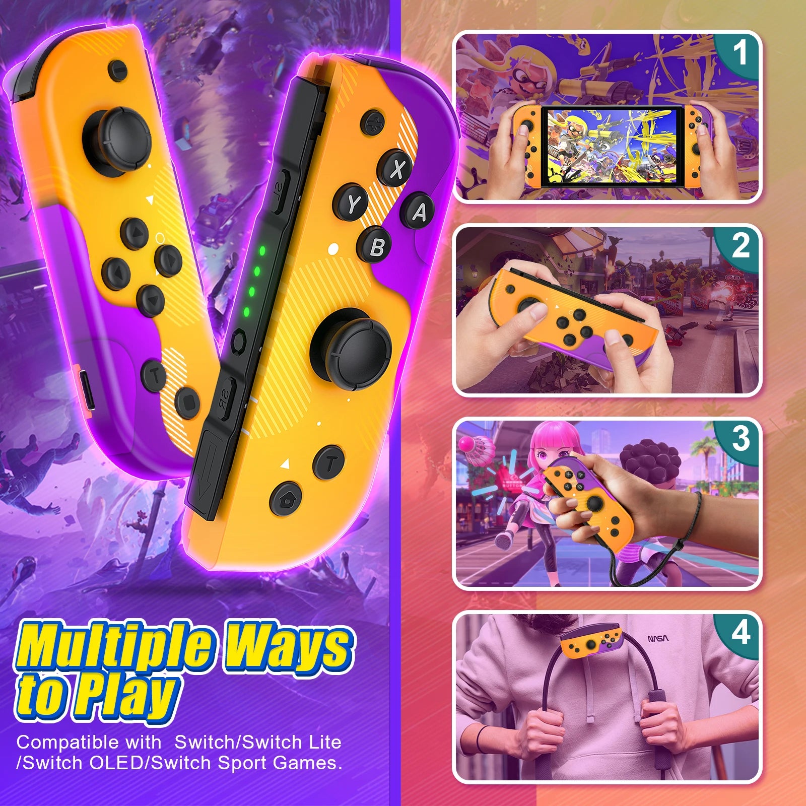 Joy Pad For Nintendo Switch/Ios/Android/Pc Wireless Video Game Controller Trubo Control Console Joystick With Bluetooth Gameped